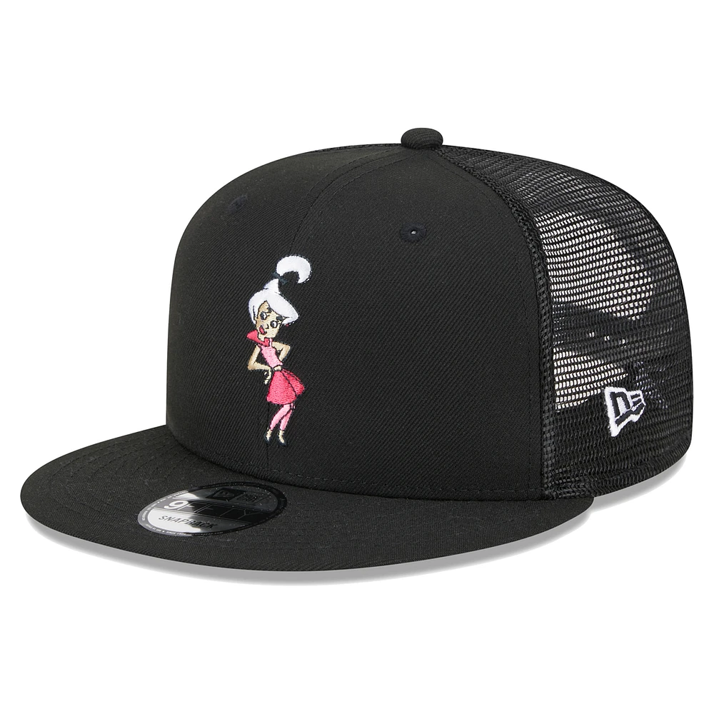 Men's New Era Black The Jetsons Judy Jetson Trucker 9FIFTY Snapback Hat