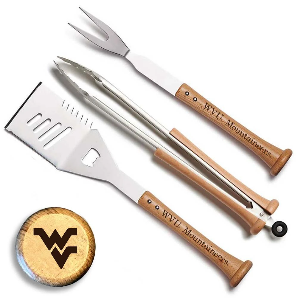 Baseball BBQ West Virginia Mountaineers Triple Play Combo Set