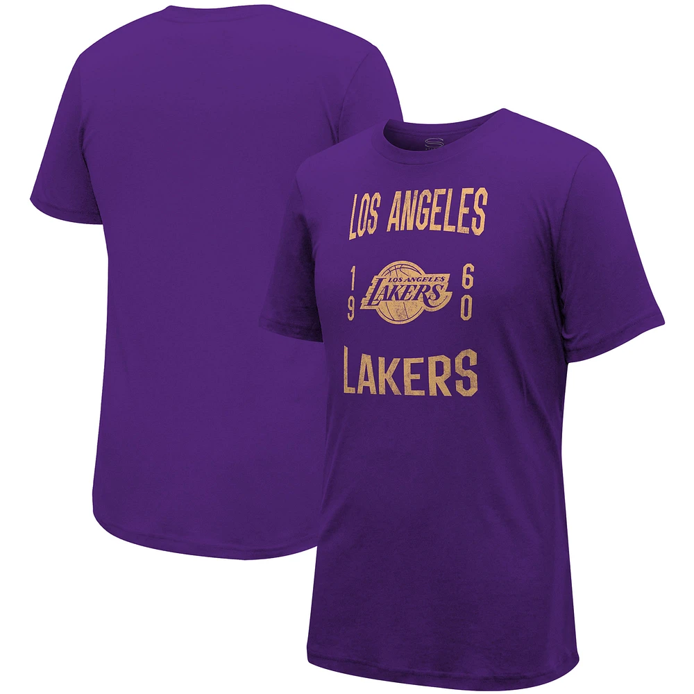 Unisex Stadium Essentials Purple Los Angeles Lakers City Year T-Shirt