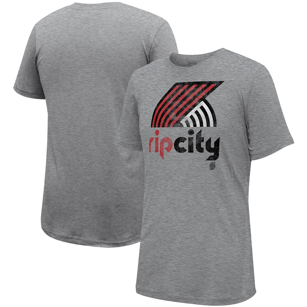 Unisex Stadium Essentials Heather Gray Portland Trail Blazers Hometown T-Shirt