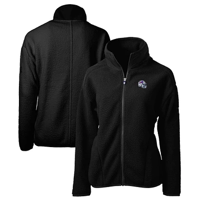 Women's Cutter & Buck Buffalo Bills Helmet Logo Cascade Eco Sherpa Full-Zip Fleece Jacket