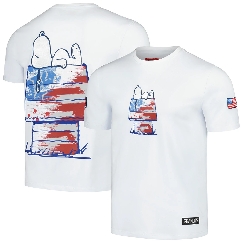 Men's Freeze Max White Peanuts Freedom House T-Shirt