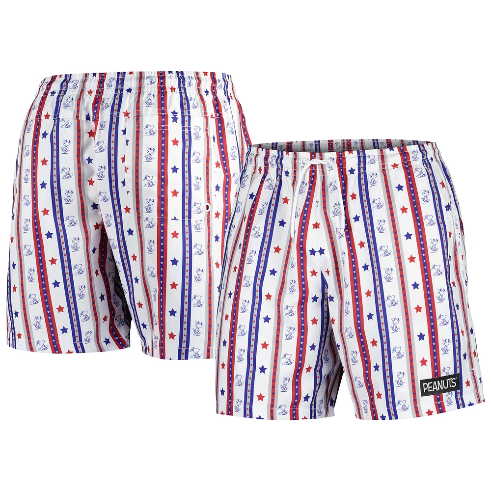 Men's Freeze Max White Peanuts Home of the Free Shorts
