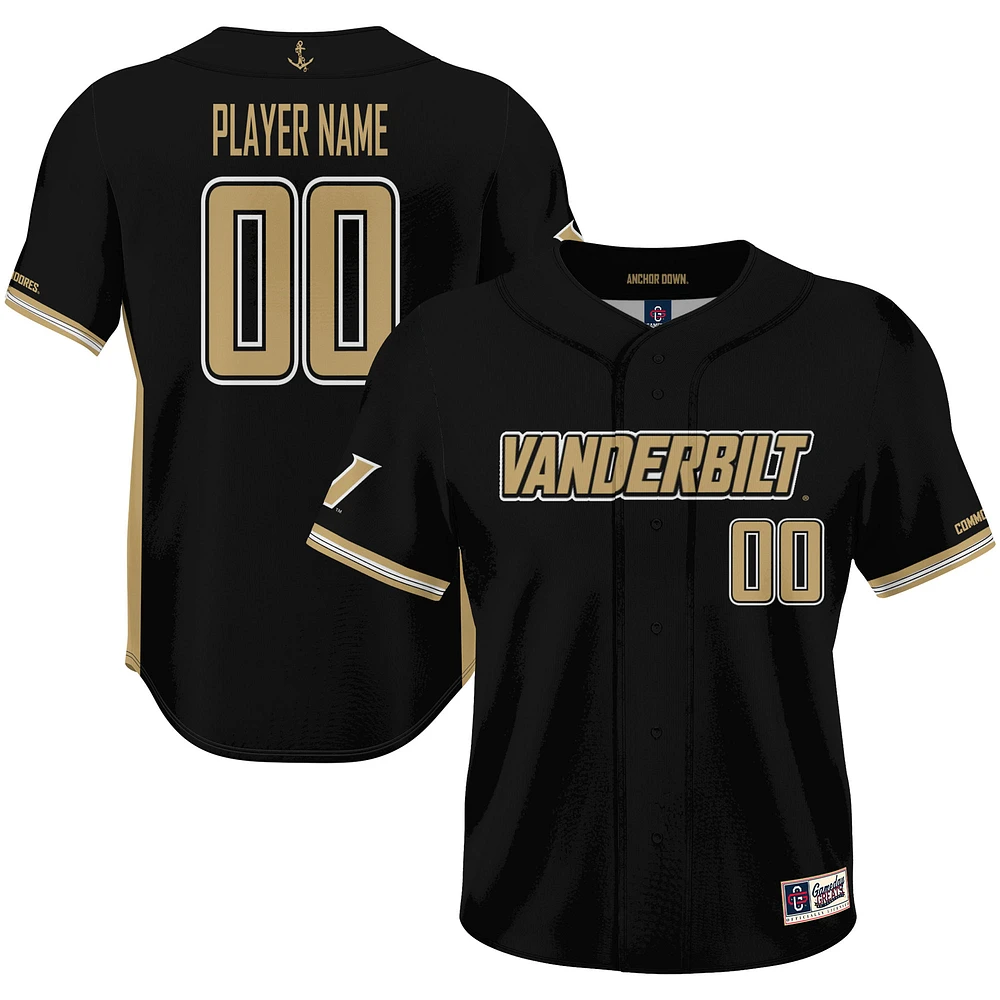 Youth GameDay Greats Vanderbilt Commodores NIL Pick-A-Player Lightweight Baseball Jersey