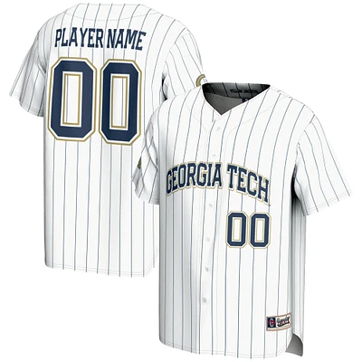 Unisex GameDay Greats White Georgia Tech Yellow Jackets NIL Pick-A-Player Lightweight Baseball Jersey