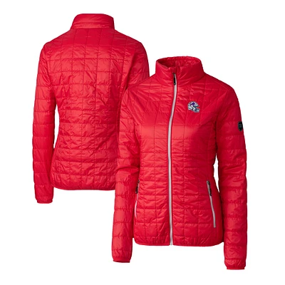 Women's Cutter & Buck Buffalo Bills Helmet Logo Rainier PrimaLoft Eco Insulated Full-Zip Puffer Jacket