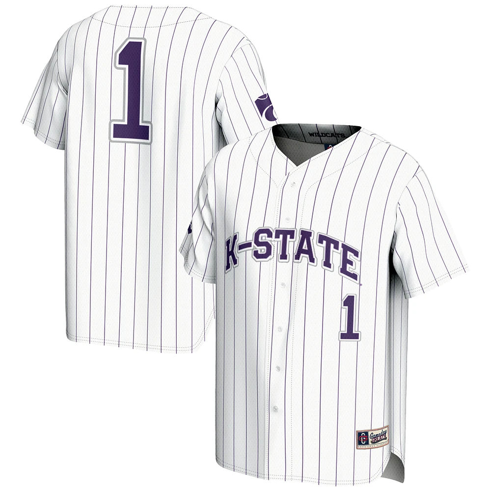 Youth GameDay Greats #1 White Kansas State Wildcats Lightweight Baseball Jersey