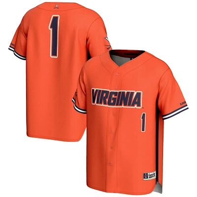 Men's GameDay Greats #1 Virginia Cavaliers Lightweight Baseball Jersey