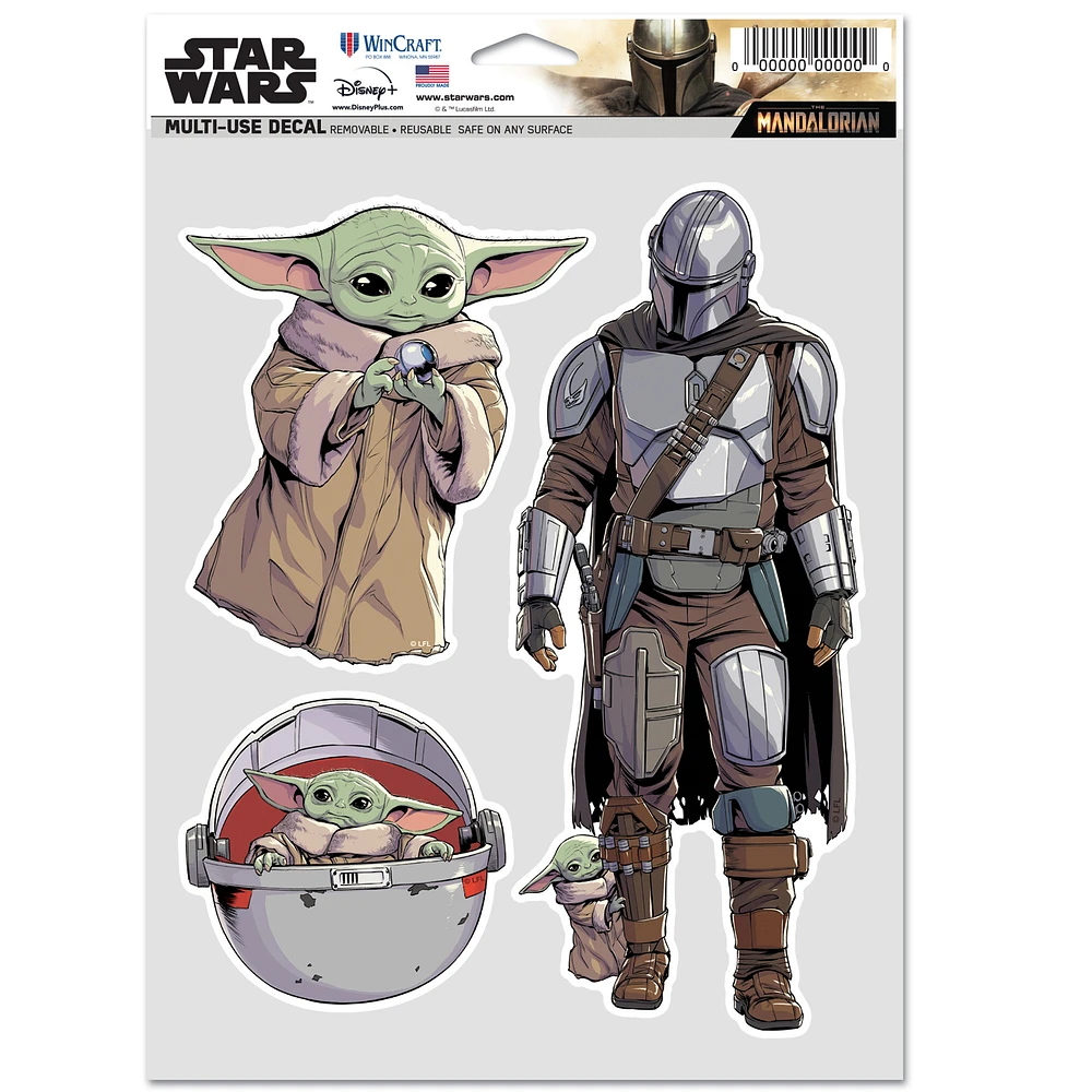 WinCraft Star Wars The Mandalorian Multi-Use Decal Set