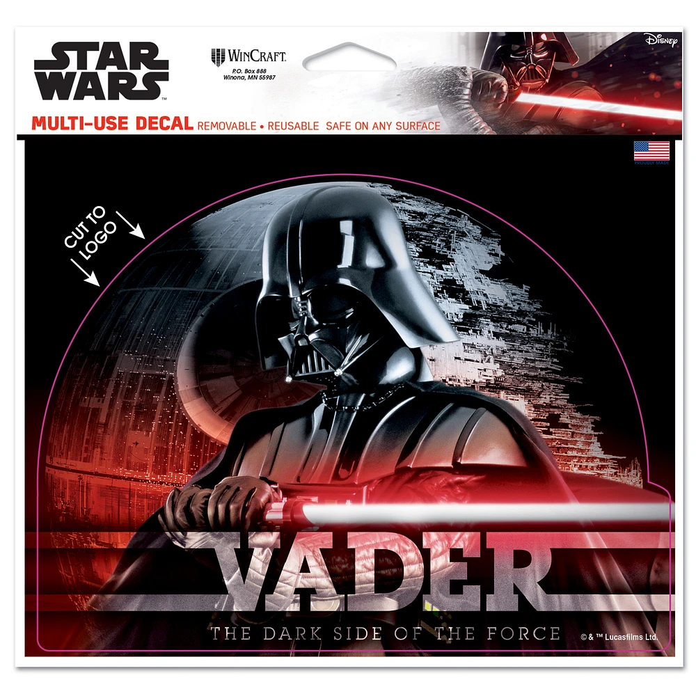 WinCraft Darth Vader Star Wars 5" x 6" Multi-Use Decal
