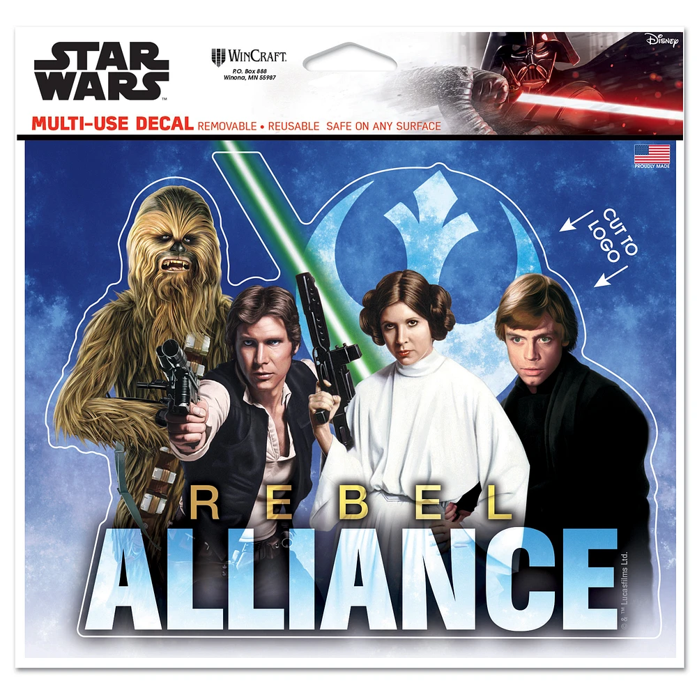 WinCraft Rebel Alliance Star Wars 5" x 6" Multi-Use Decal