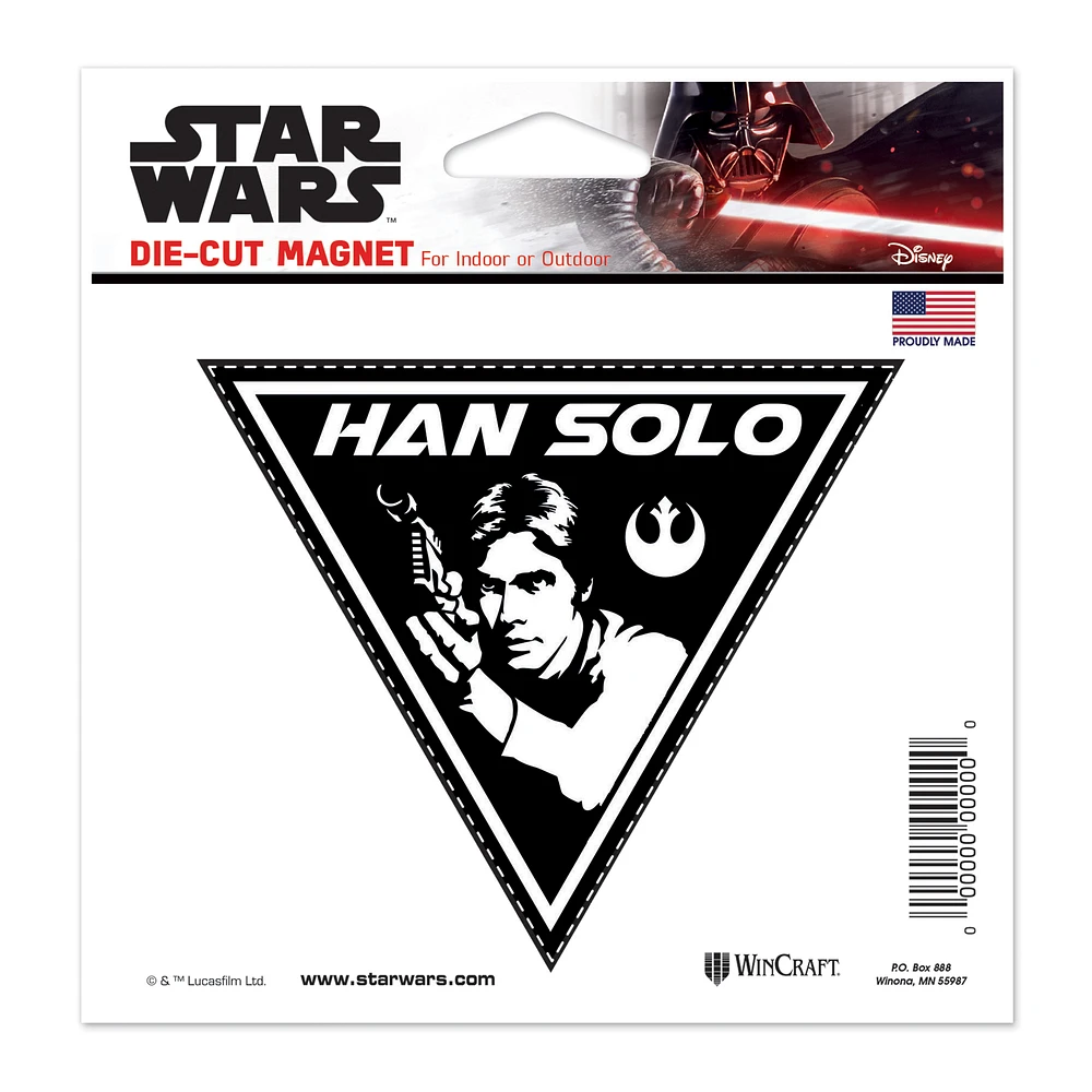 WinCraft Han Solo Star Wars 5" x 5" Die-Cut Magnet