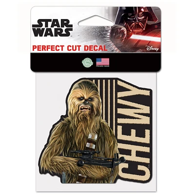 WinCraft Chewbacca Star Wars 4" x 4" Perfect Cut Decal
