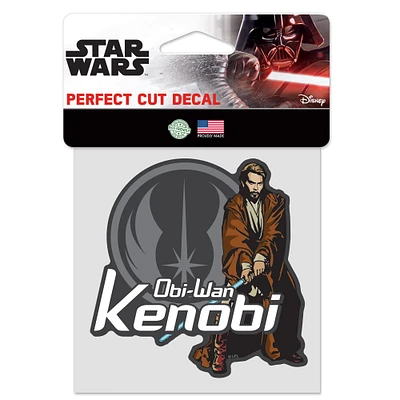 WinCraft Obi-Wan Kenobi Star Wars 4" x 4" Perfect Cut Decal