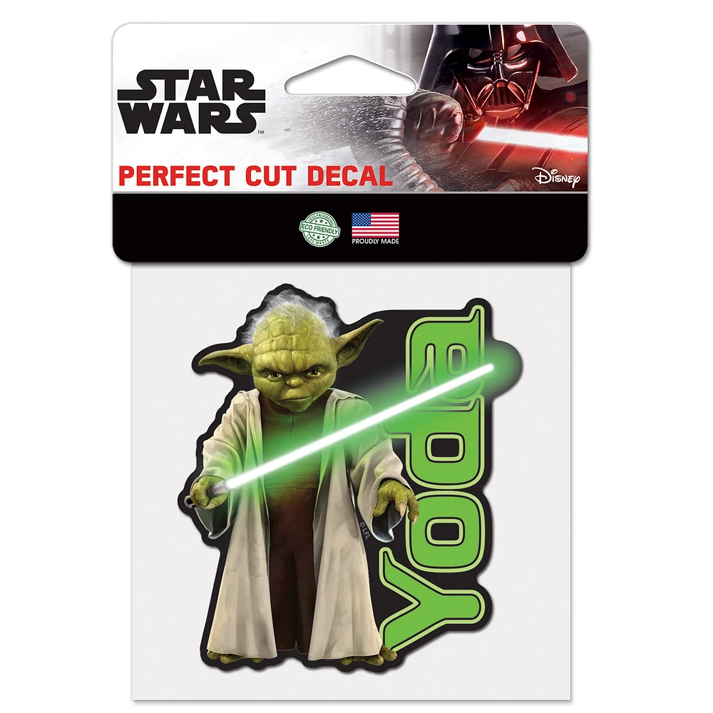 WinCraft Yoda Star Wars 4" x 4" Perfect Cut Decal