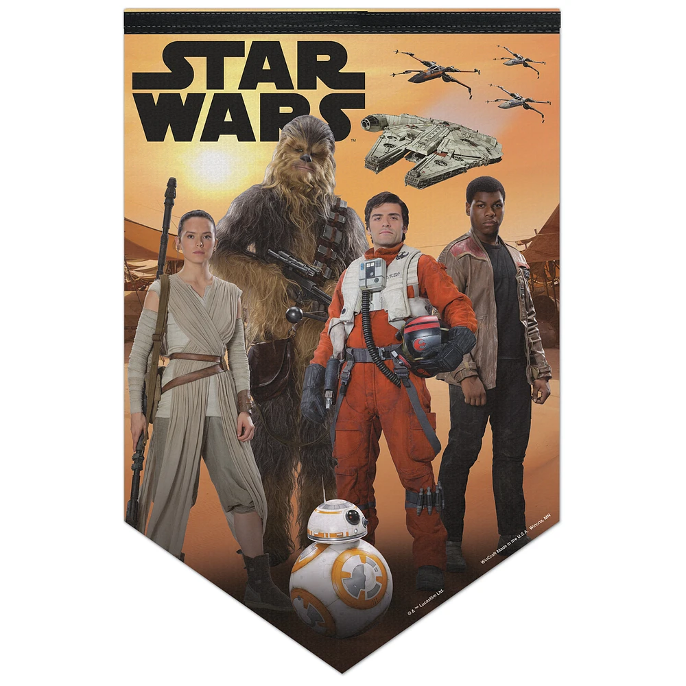 WinCraft Finn, BB-8, Poe Dameron, Chewbacca, Rey Star Wars 17" x 26" Premium Banner