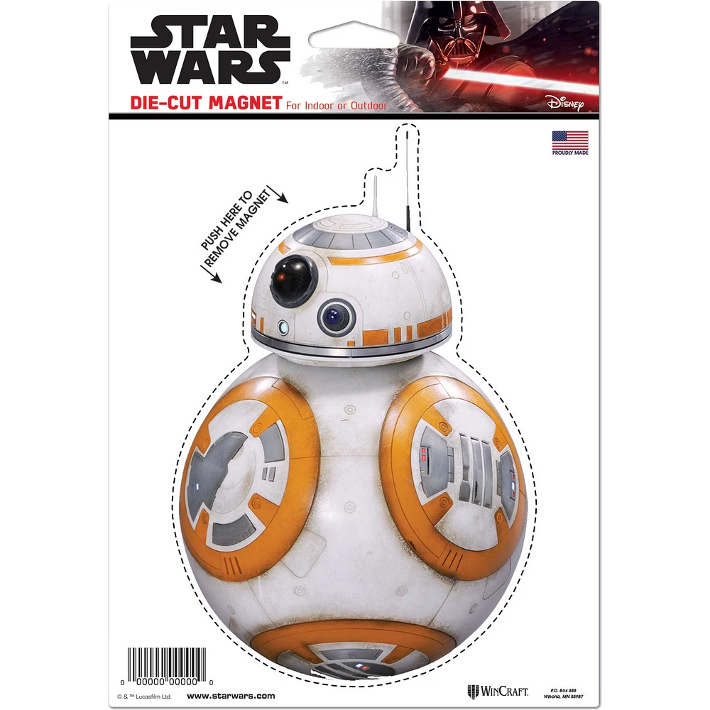 WinCraft BB-8 Star Wars 6" x 9" Die-Cut Magnet