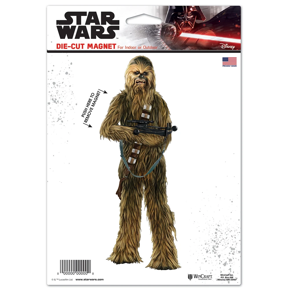 WinCraft Chewbacca Star Wars 6" x 9" Die-Cut Magnet