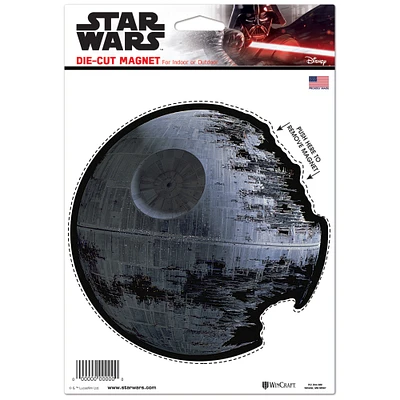 WinCraft Death Star Star Wars 6" x 9" Die-Cut Magnet