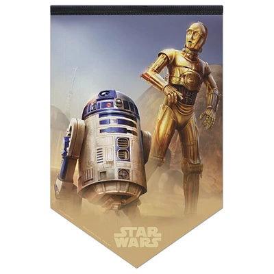 WinCraft R2-D2 & C-3PO Star Wars 17" x 26" Premium Banner