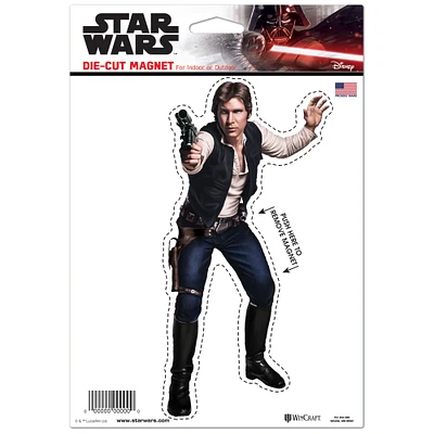 WinCraft Han Solo Star Wars 6" x 9" Die-Cut Magnet