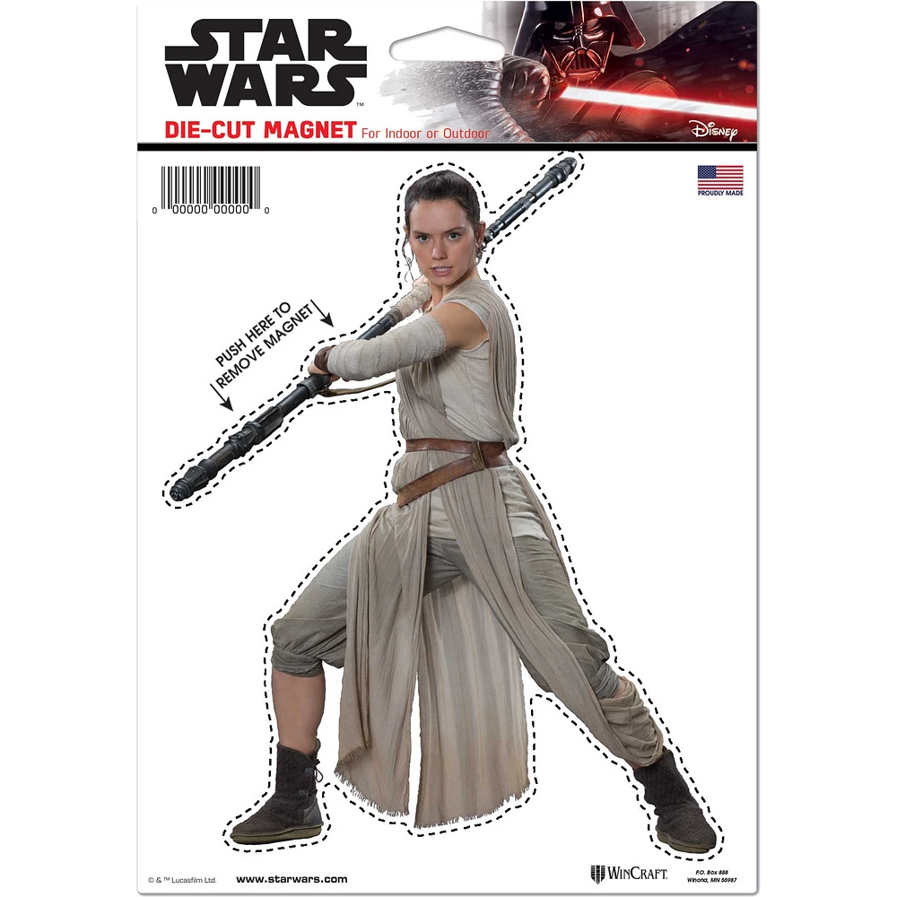 WinCraft Rey Star Wars 6" x 9" Die-Cut Magnet