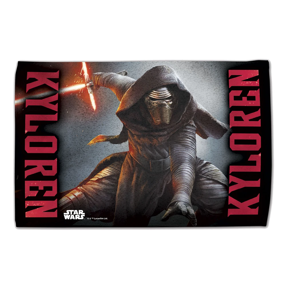 WinCraft Kylo Ren Star Wars 16'' x 25'' Fan Towel with Hook