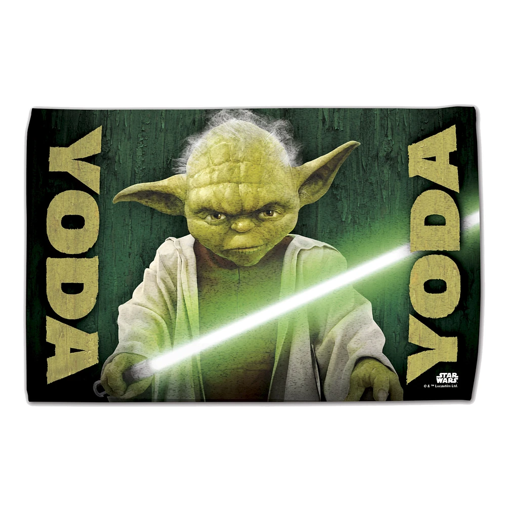 WinCraft Yoda Star Wars 16'' x 25'' Fan Towel with Hook