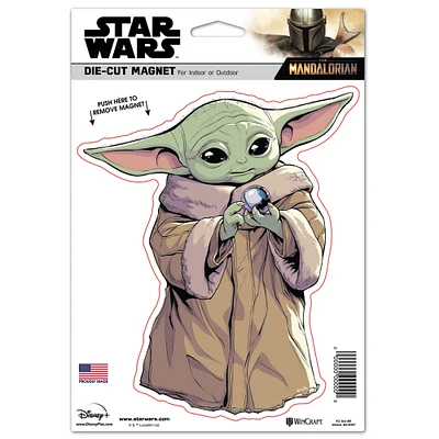 WinCraft Grogu Star Wars 6" x 9" Die-Cut Magnet