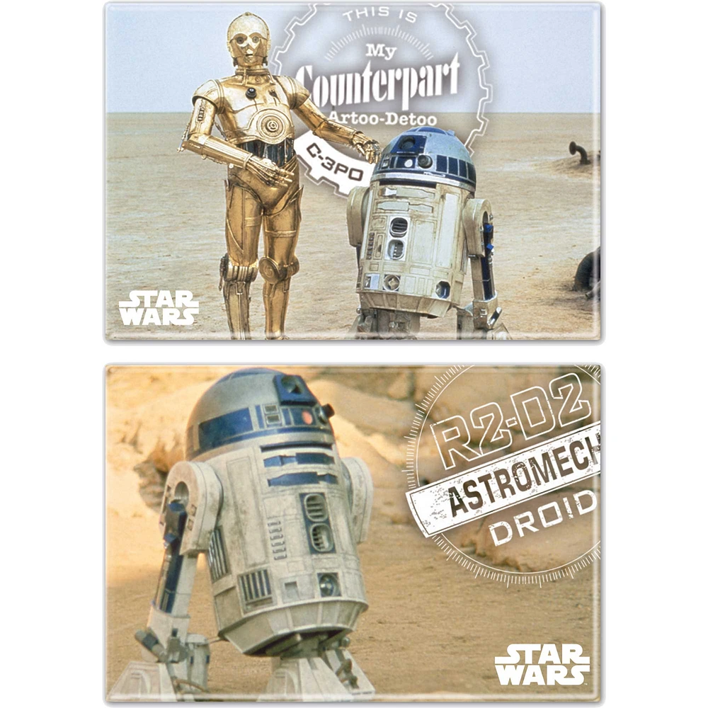WinCraft Star Wars 2-Pack Metal Fridge Magnet Set