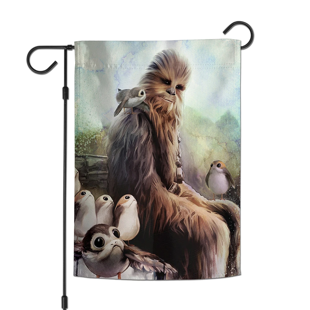WinCraft Porgs, Chewbacca Star Wars 12.5" x 18" Double-Sided Garden Flag