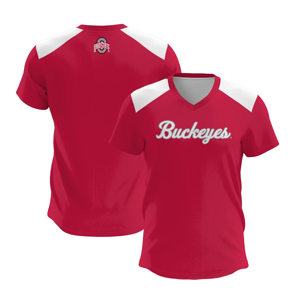Youth GameDay Greats Scarlet Ohio State Buckeyes Lightweight Lacrosse Jersey