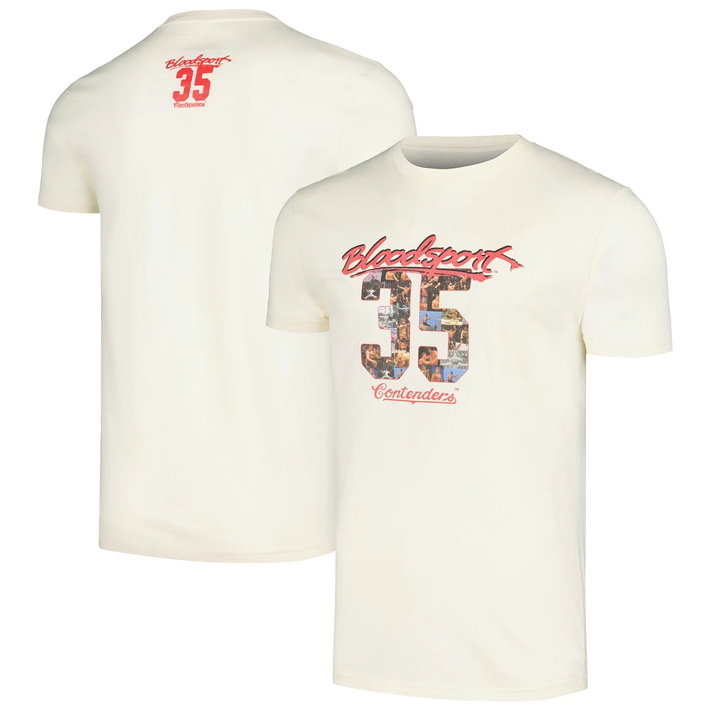 Men's Contenders Clothing Cream Bloodsport 35th Anniversary T-Shirt