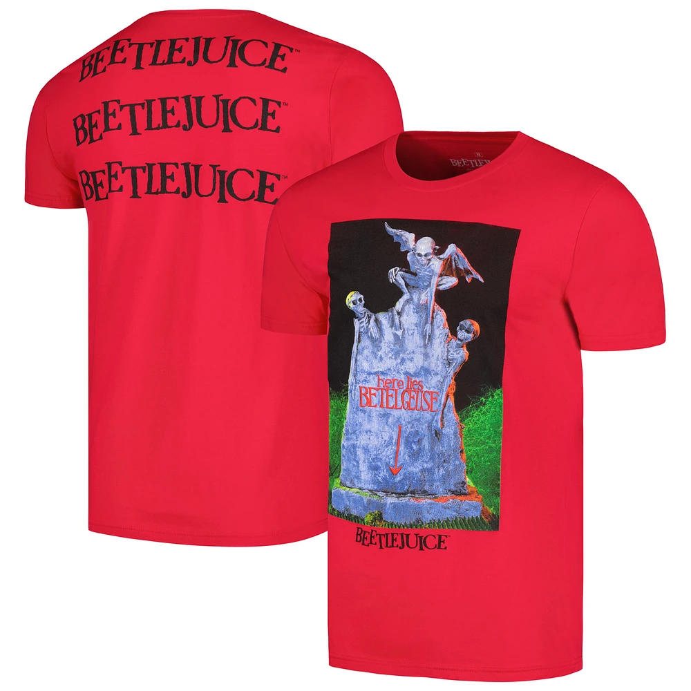 Men's Ripple Junction Red Beetlejuice Tomb T-Shirt