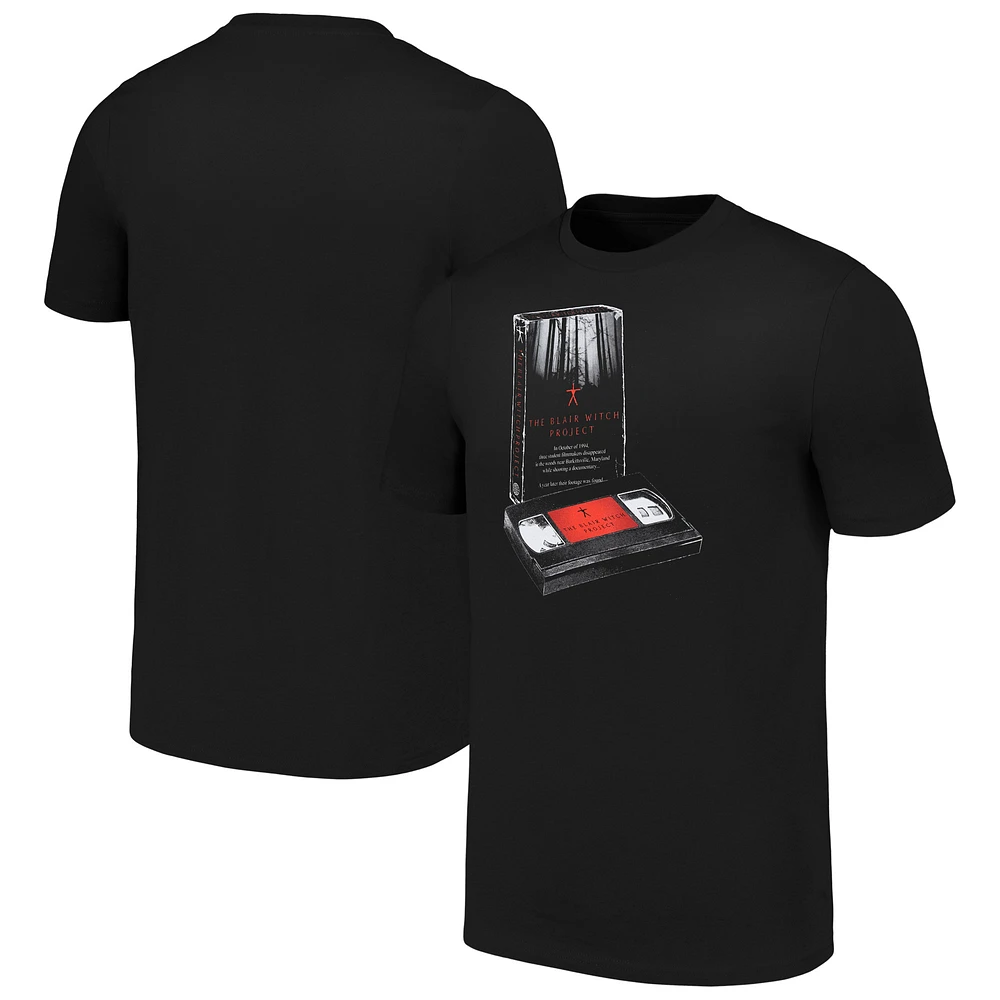 Men's Ripple Junction Black Blair Witch Project VHS T-Shirt