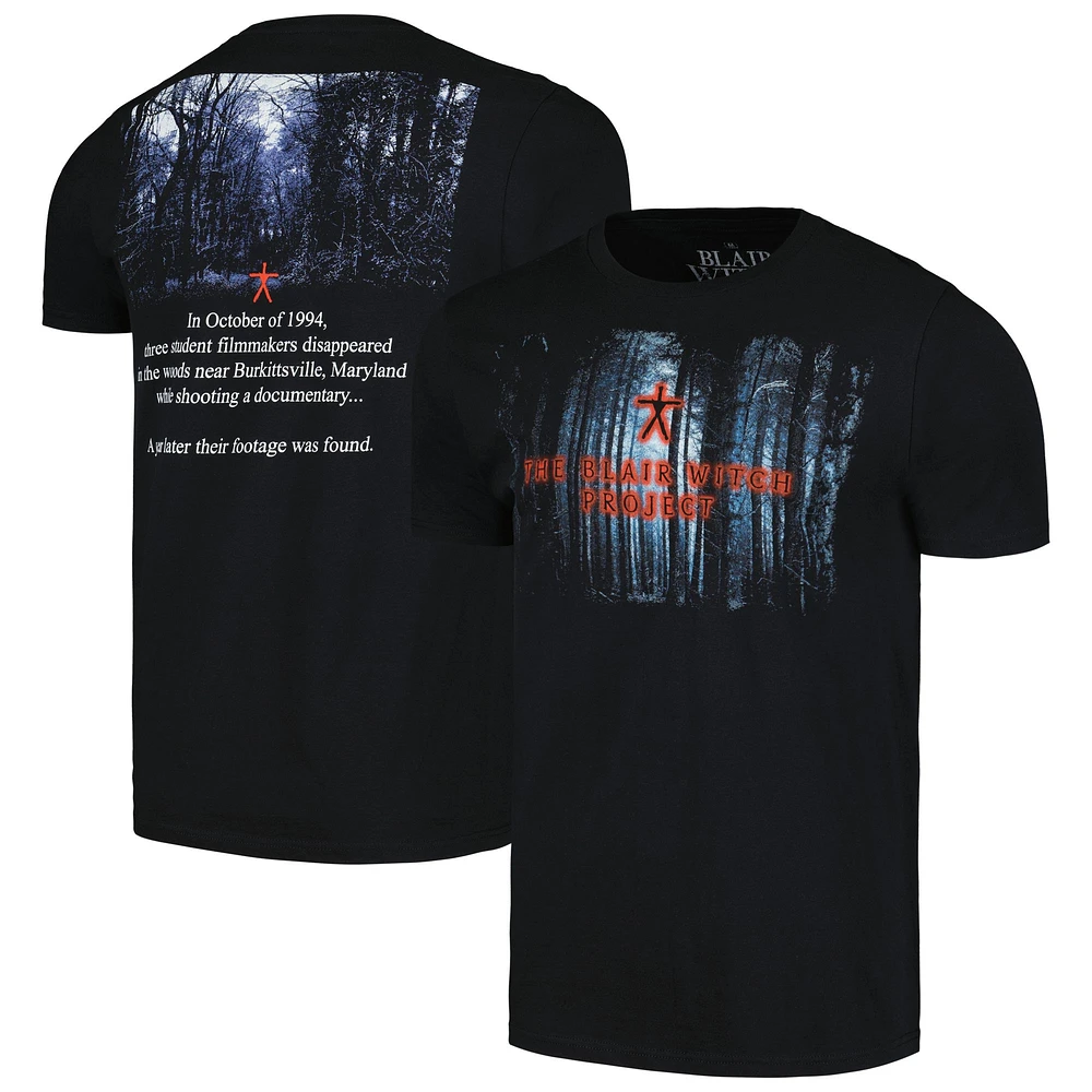 Men's Ripple Junction Black Blair Witch Project Opening Credits T-Shirt
