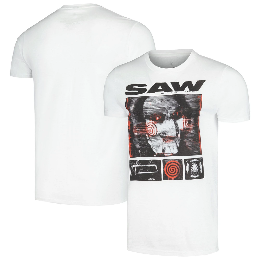 Men's Ripple Junction White SAW Icon Grid T-Shirt