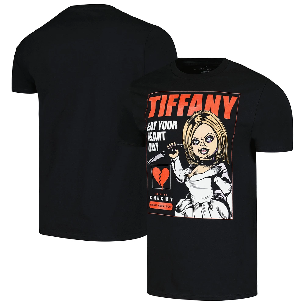 Men's Ripple Junction Black Chucky Tiffany Broken Heart T-Shirt