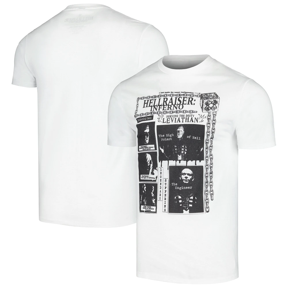 Men's Ripple Junction White Hellraiser Fanzine T-Shirt