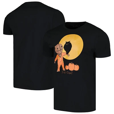 Men's Ripple Junction Black Trick 'r Treat Sam, Owl, Moon T-Shirt