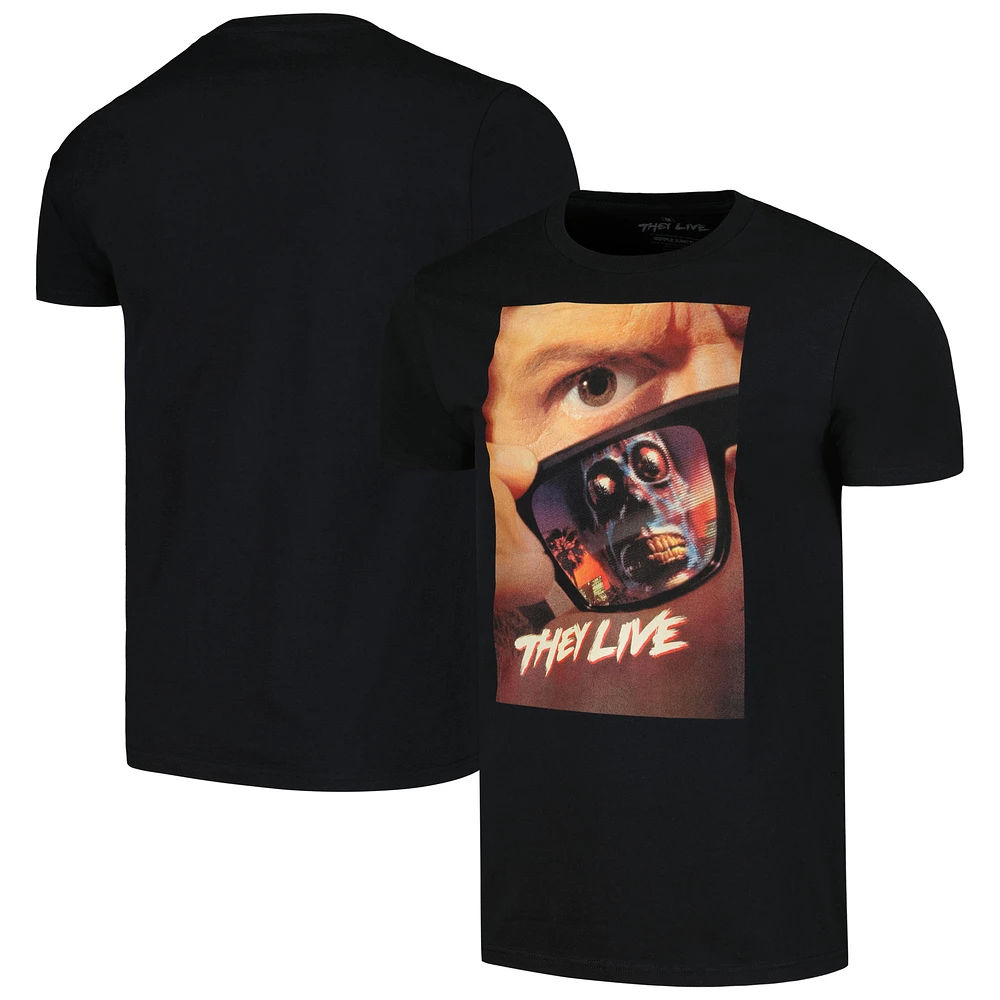 Men's Ripple Junction Black They Live Poster T-Shirt