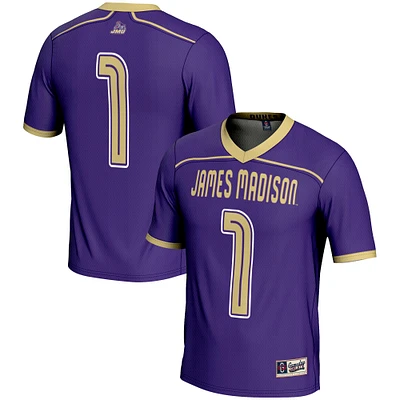 Youth GameDay Greats Purple James Madison Dukes #1 Lightweight Lacrosse Jersey