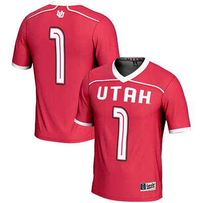 Youth GameDay Greats Red Utah Utes #1 Lightweight Lacrosse Jersey