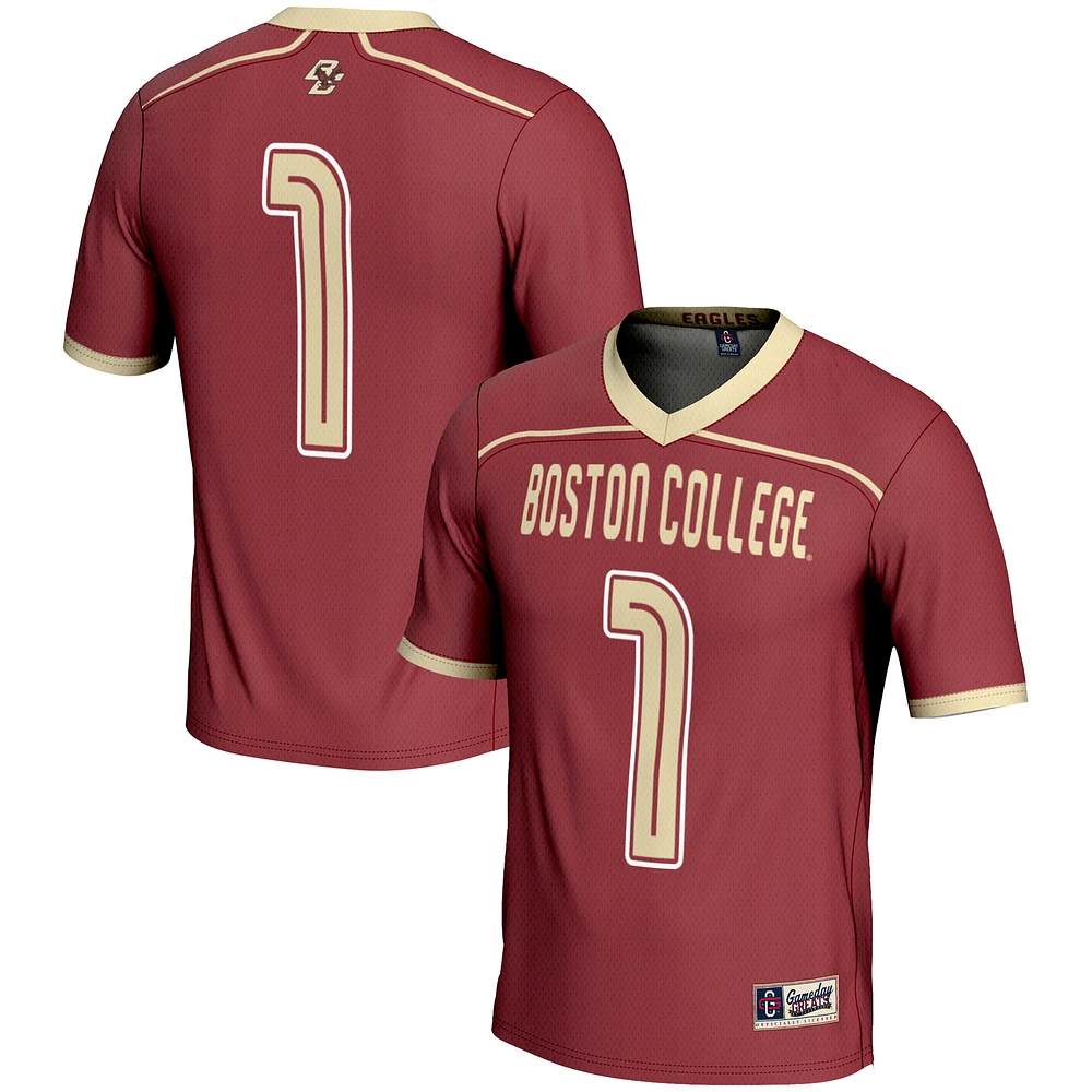 Men's GameDay Greats Maroon Boston College Eagles #1 Lightweight Lacrosse Jersey
