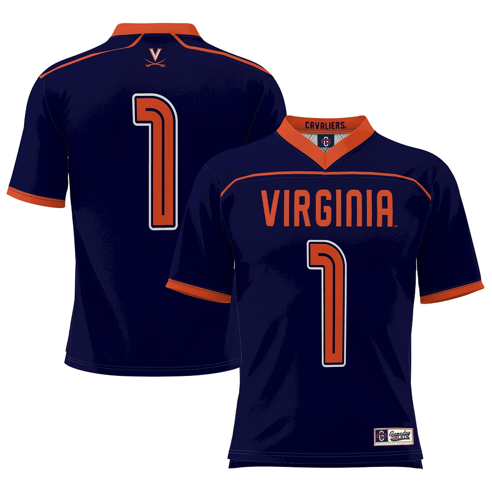 Men's GameDay Greats Navy Virginia Cavaliers #1 Lightweight Lacrosse Jersey
