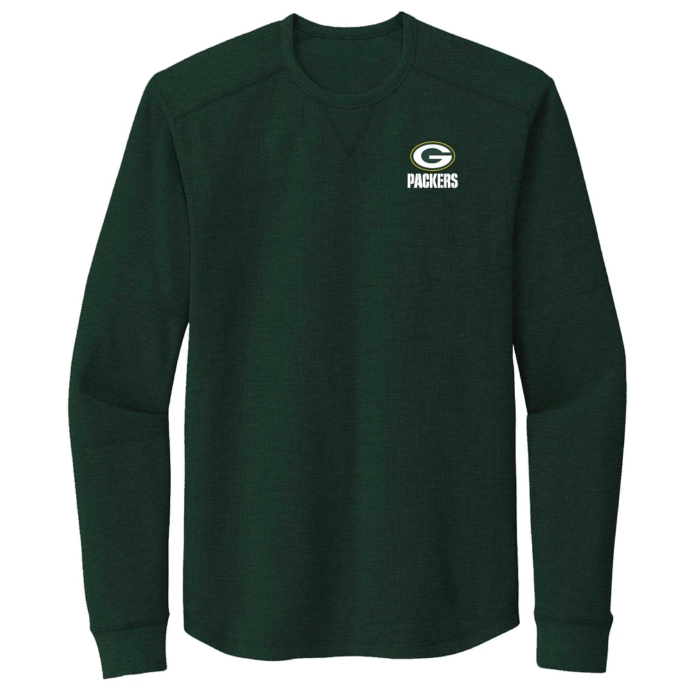 Men's Dunbrooke Green Green Bay Packers Cavalier Thermal Long Sleeve T-Shirt