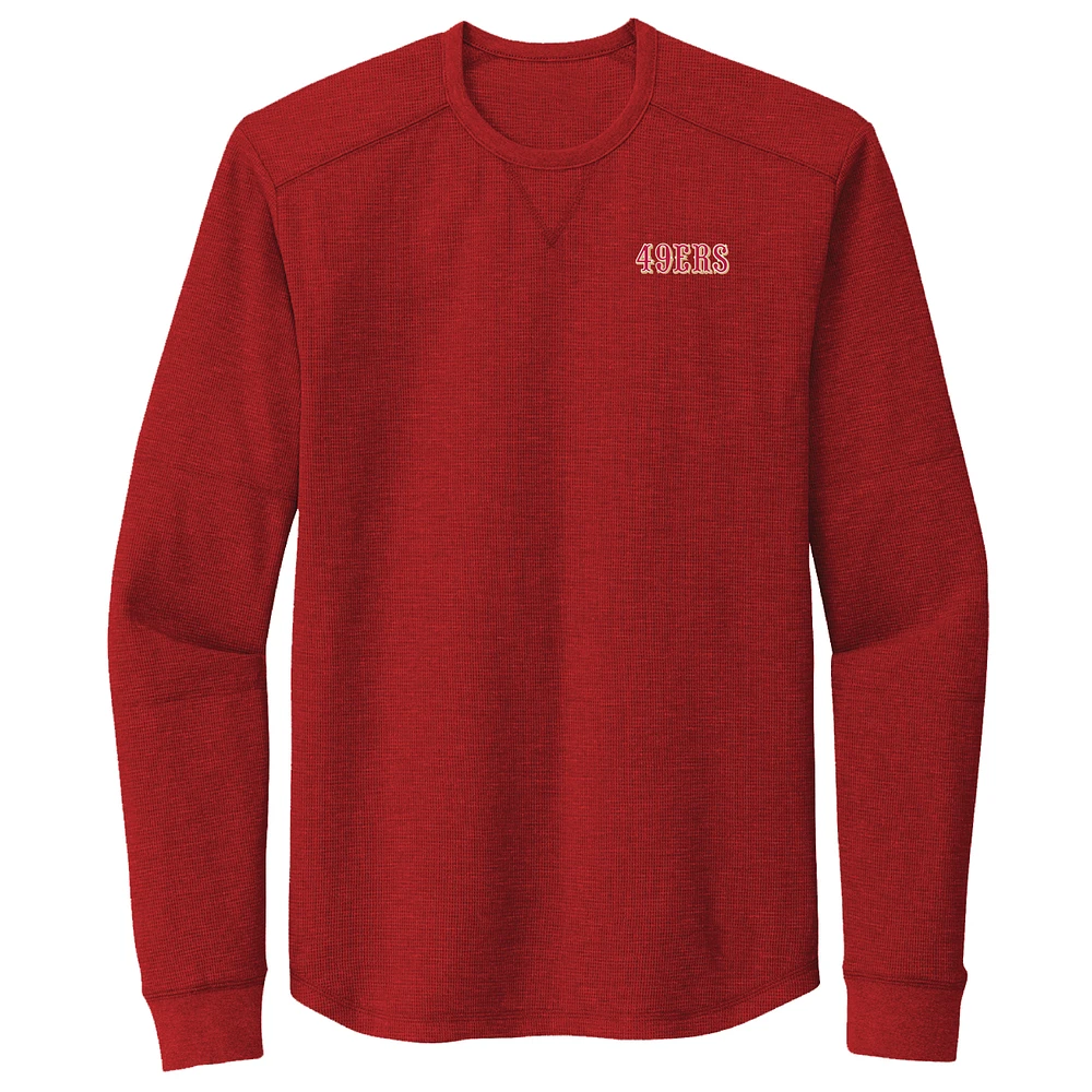 Men's Dunbrooke Scarlet San Francisco 49ers Cavalier Thermal Long Sleeve T-Shirt