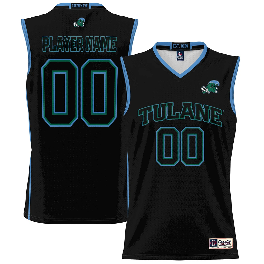 Unisex GameDay Greats Black Tulane Green Wave NIL Pick-A-Player Lightweight Men's Basketball Jersey