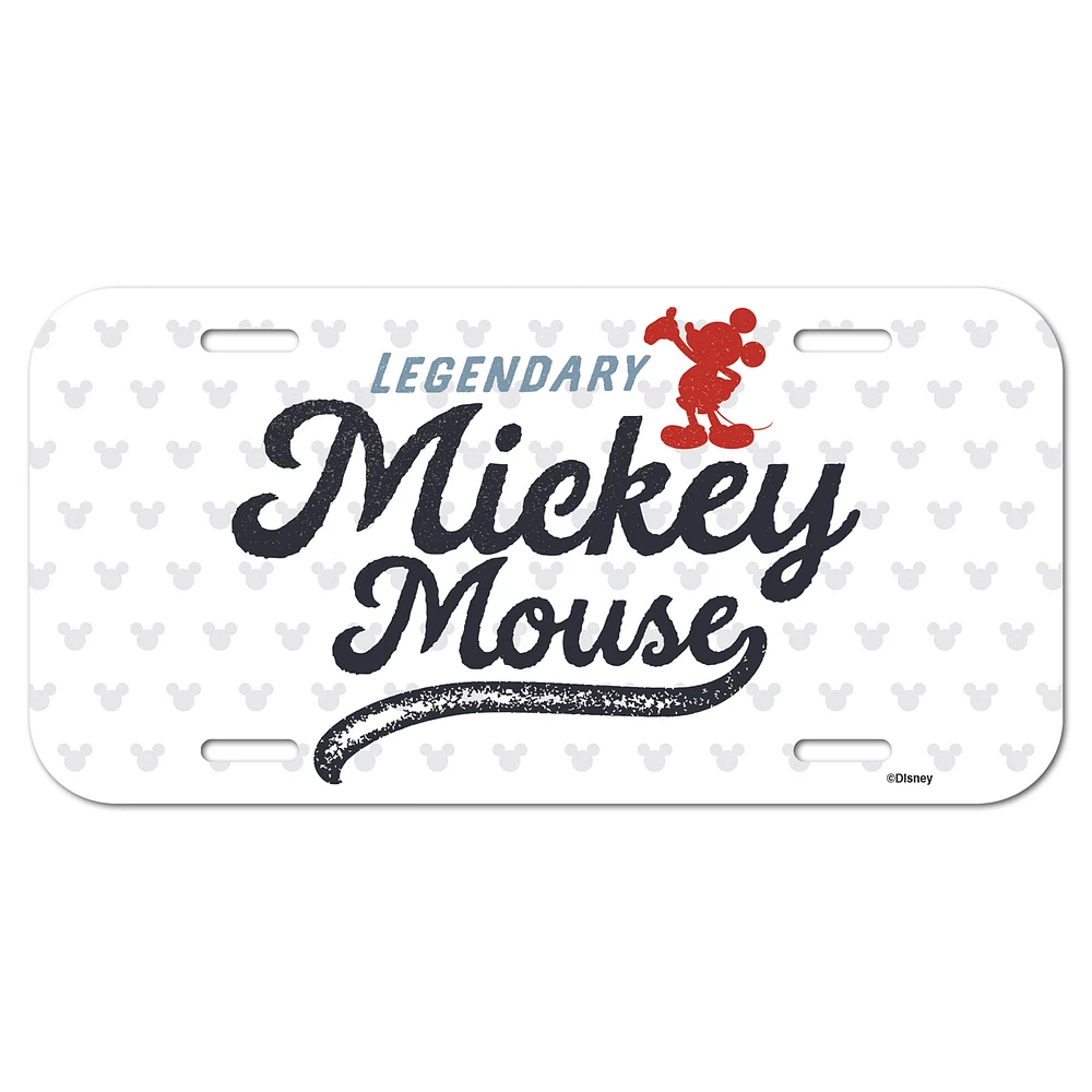 WinCraft Mickey Mouse Plastic License Plate