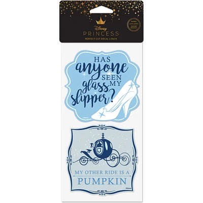 WinCraft Cinderella 2-Pack 4" x 8" Perfect Cut Decal Set